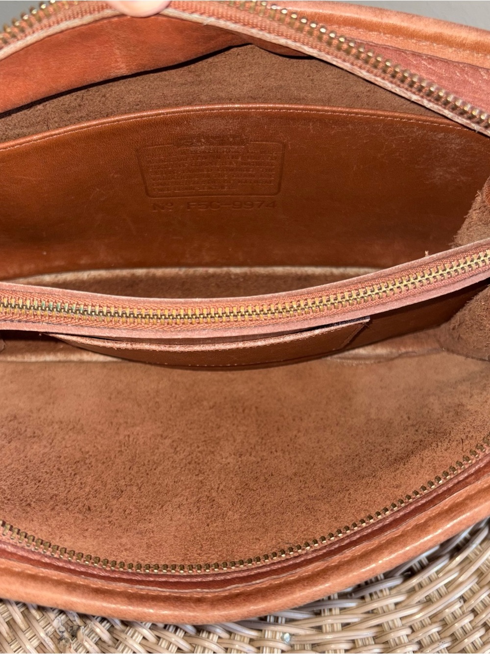 Vintage Coach Multi Compartment Zip Bag, Style No.9974 - Picture 8 of 9